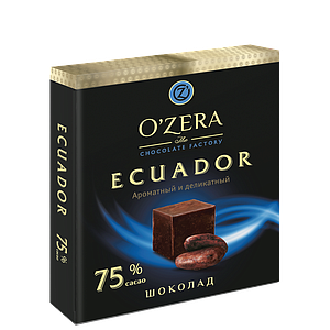 Шок "O'Zera" 90г Ecuador 75% 1/6 (687)