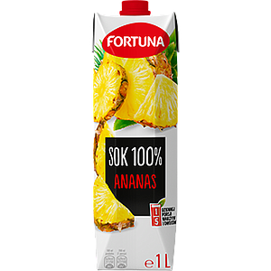 Fortuna 1l Pineapple juice 100% 1/12