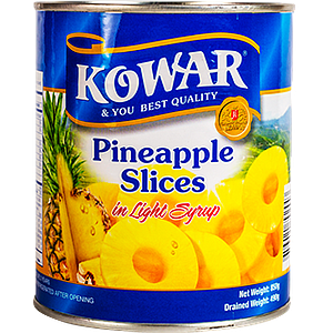 Kowar Pineapple slices 850g