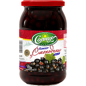 Солнце Blackcurrant in syrup 0.9l