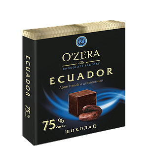 Шоколад OZera Ecuador 75% 90г