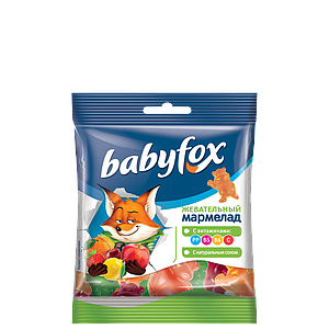 Жев.Марм babyfox бегемоты 30г