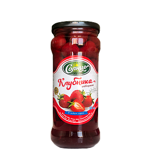 Солнце Strawberry in syrup 580ml (tall)