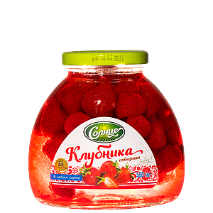 Солнце Strawberry in syrup 580ml (short)
