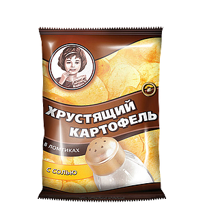 Чипсы Хруст.картофель в ломтиках 40г/30 Соль