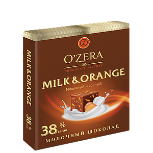 Шоколад  O"Zera Milk & Orange 90г