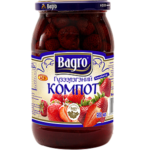 Bagro 1 Компот 0.9л Гүзээлзгэнэ 1/12